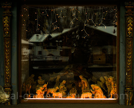 Schaufenster Geschäft Schnitzerei Wolkenstein foto